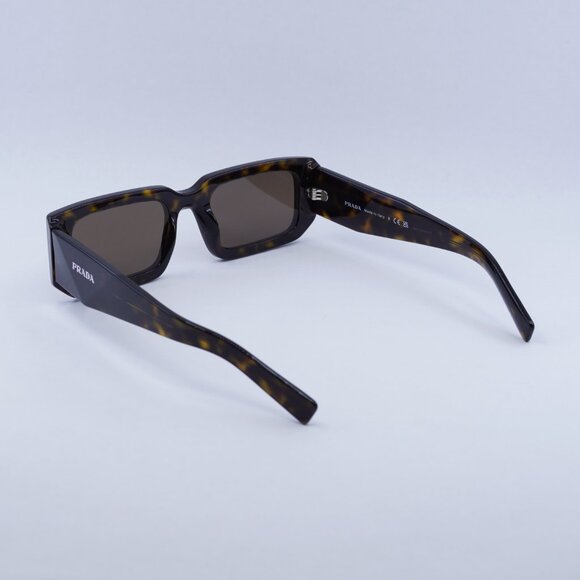 Prada PR06YS 2AU8C1 Sunglasses Havana Rectangle Frame, Dark Brown Lenses main image 7